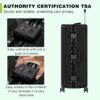 AnyZip 28 inc Aluminium Frame Hard Shell Luggage (Black, 90L)