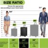 AnyZip 24" Aluminium Frame Zipperless Luggage – Hard Shell TSA Lock Suitcase with Spinner Wheels (Black, 60L)