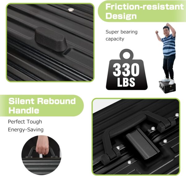 AnyZip 28" Aluminium Frame Zipperless Luggage – Hard Shell TSA Lock Suitcase with Spinner Wheels (Black, 90L)