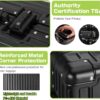 AnyZip 28" Aluminium Frame Zipperless Luggage – Hard Shell TSA Lock Suitcase with Spinner Wheels (Black, 90L)