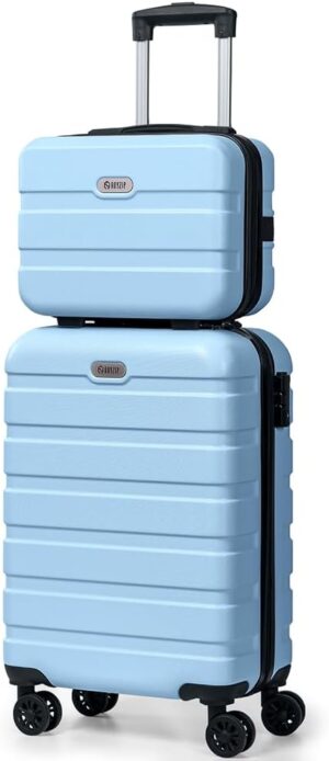AnyZip 2-Piece Luggage Set (14/20, Light Blue)