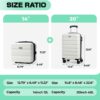 AnyZip 2-Piece Luggage Set (14/20, White)
