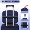 AnyZip 2-Piece Luggage Set (14/20, Dark Blue)