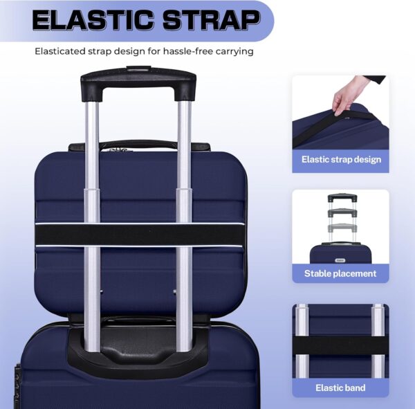 AnyZip 2-Piece Luggage Set (14/20, Dark Blue)