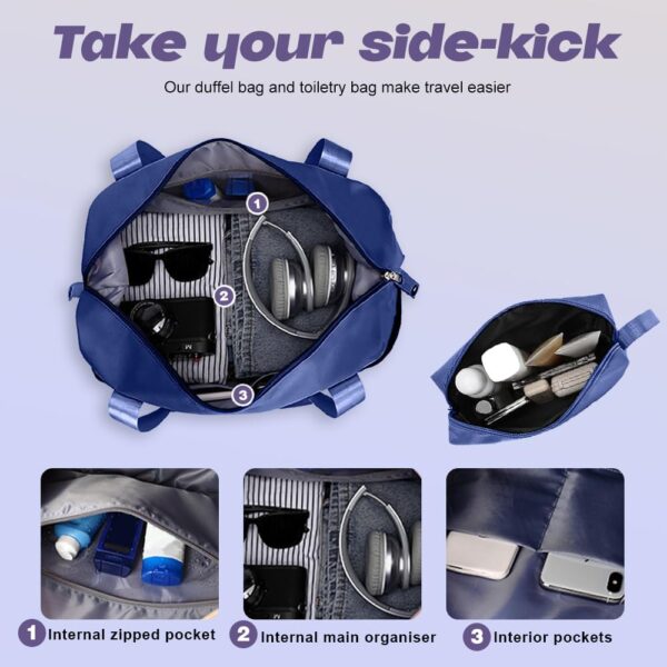 AnyZip 20-Inch 3-Piece Luggage Set (Blue)
