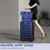AnyZip 20-Inch 3-Piece Luggage Set (Blue)