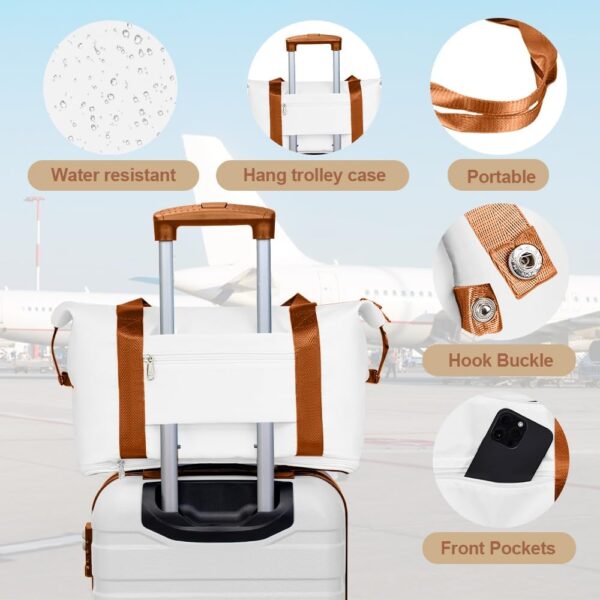 AnyZip 20-Inch 3-Piece Luggage Set (White)
