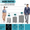 AnyZip 20-Inch Aluminium Frame Suitcase (Silver)