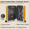 AnyZip 20-Inch Aluminium Frame Suitcase with TSA Lock (Orange)