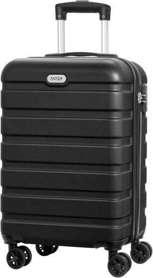 AnyZip 20-Inch Carry-On Suitcase (Black)