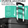 AnyZip 20-Inch Carry-On Suitcase (Black)