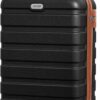 AnyZip 20-Inch Carry-On Suitcase (Black Brown)