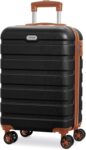 AnyZip 20-Inch Carry-On Suitcase (Black Brown)