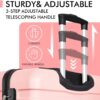 AnyZip 20-Inch Carry-On Suitcase (Pink)
