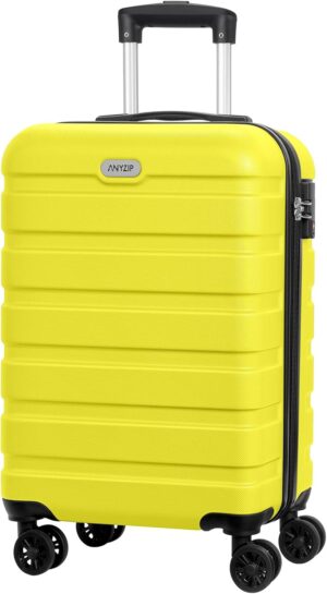 AnyZip 20-Inch Carry-On Suitcase (Yellow)