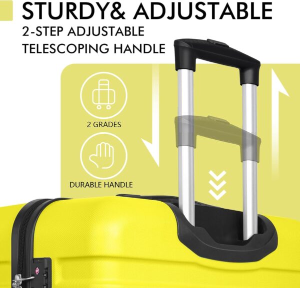 AnyZip 20-Inch Carry-On Suitcase (Yellow)