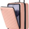AnyZip 20-Inch Carry-On Suitcase with Laptop Compartment (Pink)