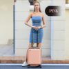 AnyZip 20-Inch Carry-On Suitcase with Laptop Compartment (Pink)