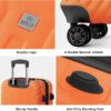 AnyZip Expandable Carry-On Luggage, 20" Orange