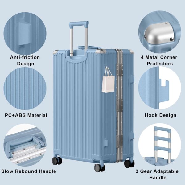 AnyZip 20" Aluminium Carry-On (Haze Blue)