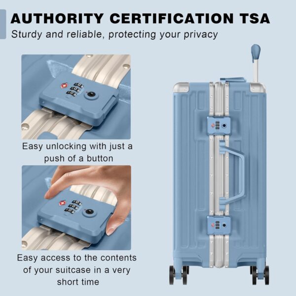 AnyZip 20" Aluminium Carry-On (Haze Blue)