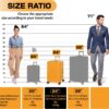 AnyZip 24-Inch Aluminium Frame Suitcase (Orange)