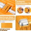 AnyZip 24-Inch Aluminium Frame Suitcase (Orange)