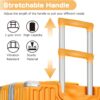 AnyZip 24-Inch Aluminium Frame Suitcase (Orange)