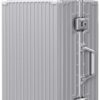 AnyZip 24-Inch Aluminium Frame Suitcase (Silver)