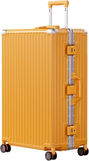 AnyZip 28-Inch Aluminium Frame Suitcase Orange