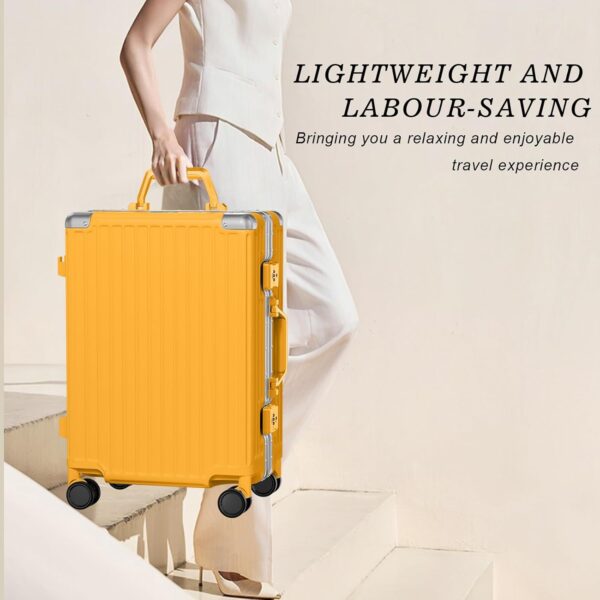 AnyZip 28-Inch Aluminium Frame Suitcase Orange