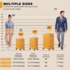 AnyZip 28-Inch Aluminium Frame Suitcase Orange