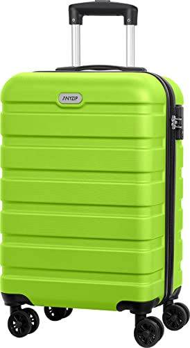 Version 1.0.0 AnyZip Luggage PC ABS Hardside Lightweight Suitcase with 4 Universal Wheels TSA Lock Carry-On 20 Inch Apple Green